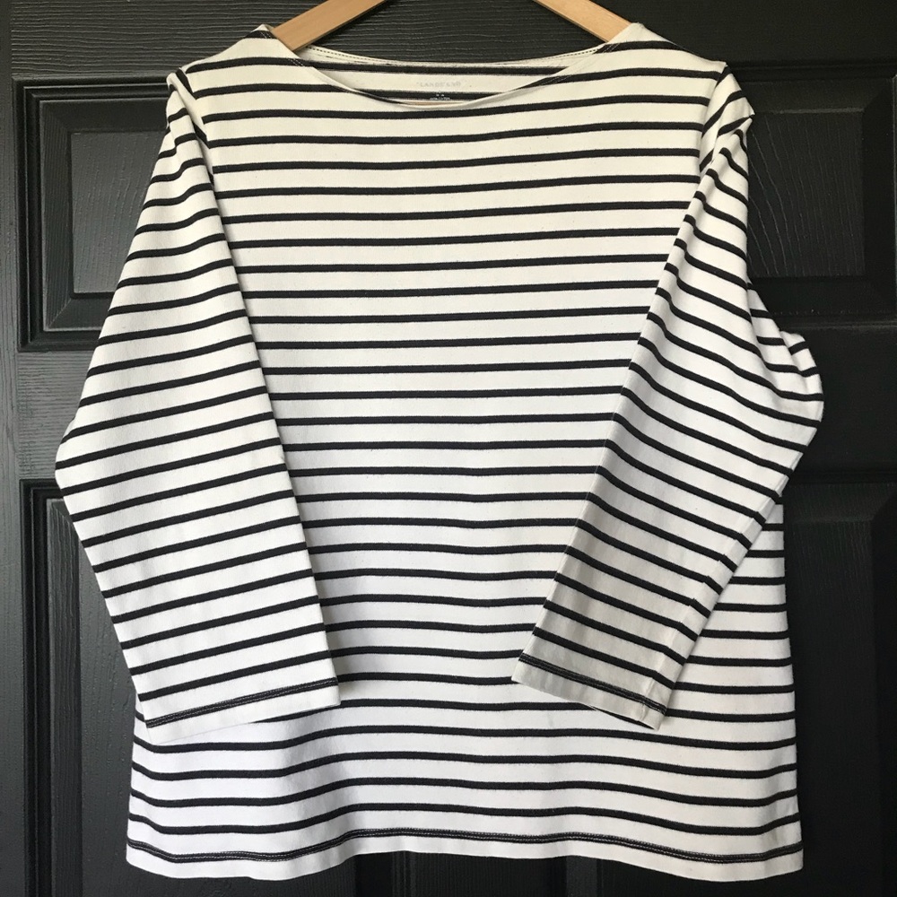 Lands’ End Classic boat neck shirt size 14/16